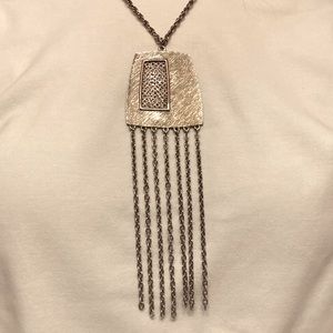 Unique vintage (1960s) silver necklace.